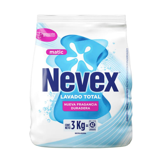 JABON NEVEX POLVO LAVADO TOTAL 3KG