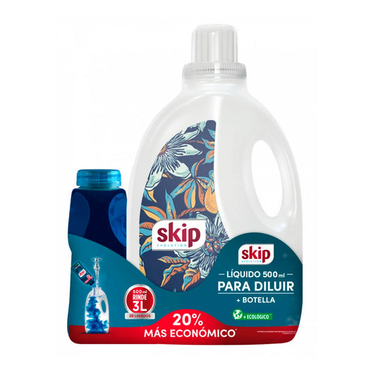 JABON LIQUIDO SKIP DILUIR BOTELLA + BOTELLA