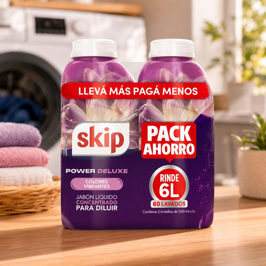 JABON LIQUIDO SKIP DILUIR POWER DELUXE X2