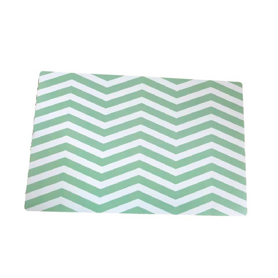 INDIVIDUAL PVC 43.5X28CM ESTAMPADO VER/BLA 633011