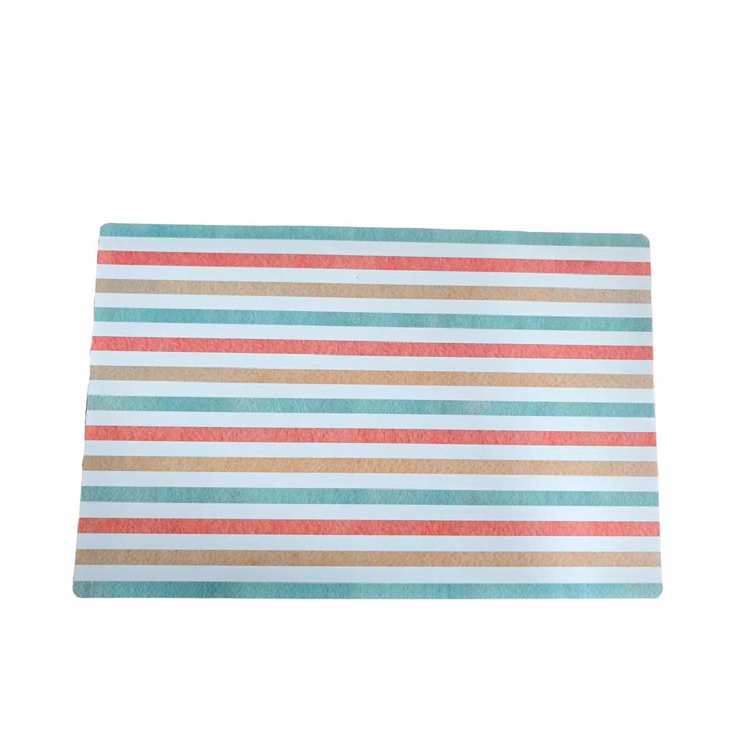 INDIVIDUAL PVC 43.5X28CM ESTAMPADO RAYAS 633012