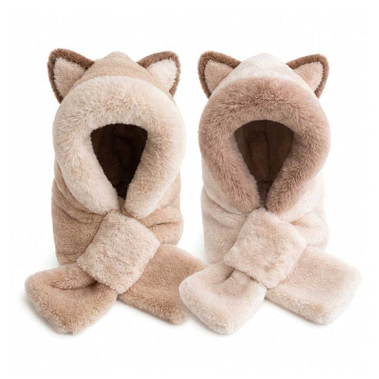 GORRO BUFANDA PELUCHE JUVENIL OREJAS BEI HU0706