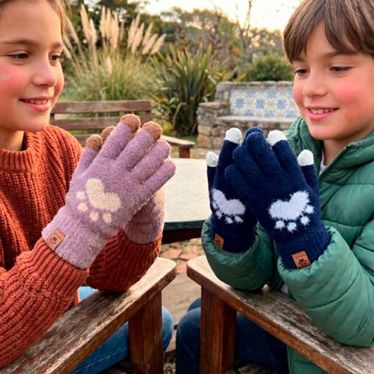 GUANTE JUVENIL SOFT PAW GRIS, VIO, AZUL BEI HU0444