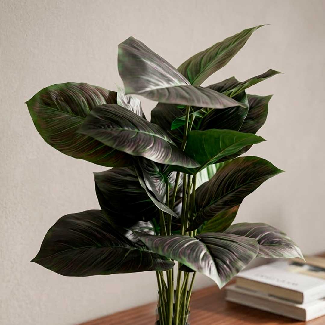 PLANTA ALOCASIA ARTIFICIAL 0,6M C/MACETA LH-5776