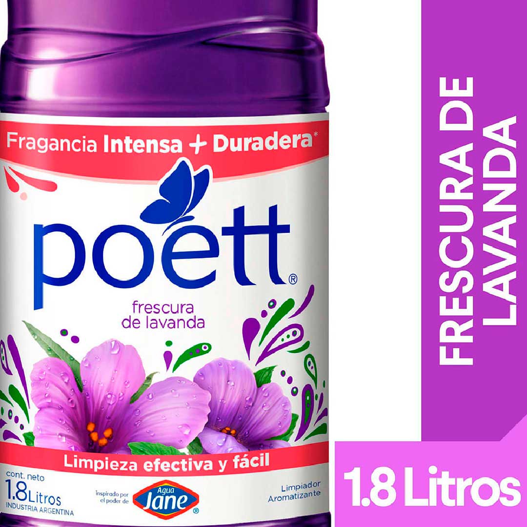 LIMPIADOR LIQUIDO POETT LAVANDA 1800ML.