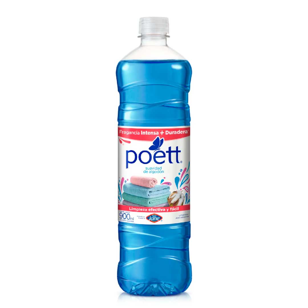 LIMPIADOR LIQUIDO POETT SUAVIDAD DE ALGODÓN 900ML.