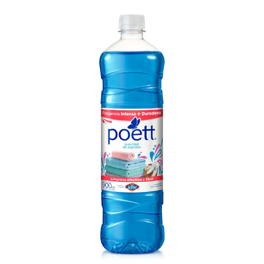 LIMPIADOR LIQUIDO POETT SUAVIDAD DE ALGODÓN 900ML.