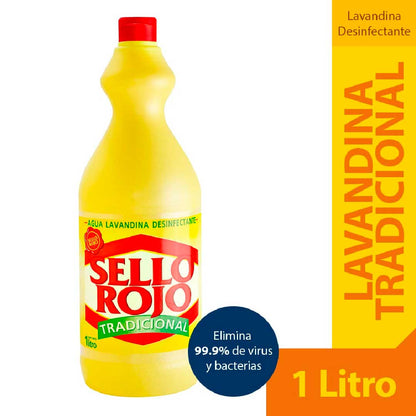 LAVANDINA SELLO ROJO TRADICIONAL 1LT.