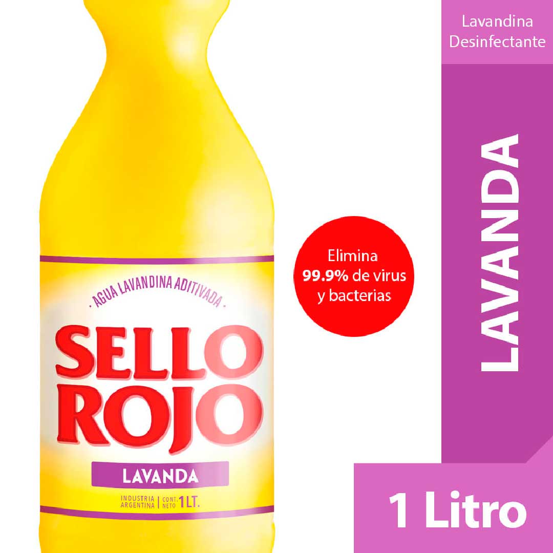 LAVANDINA SELLO ROJO LAVANDA 1LT.