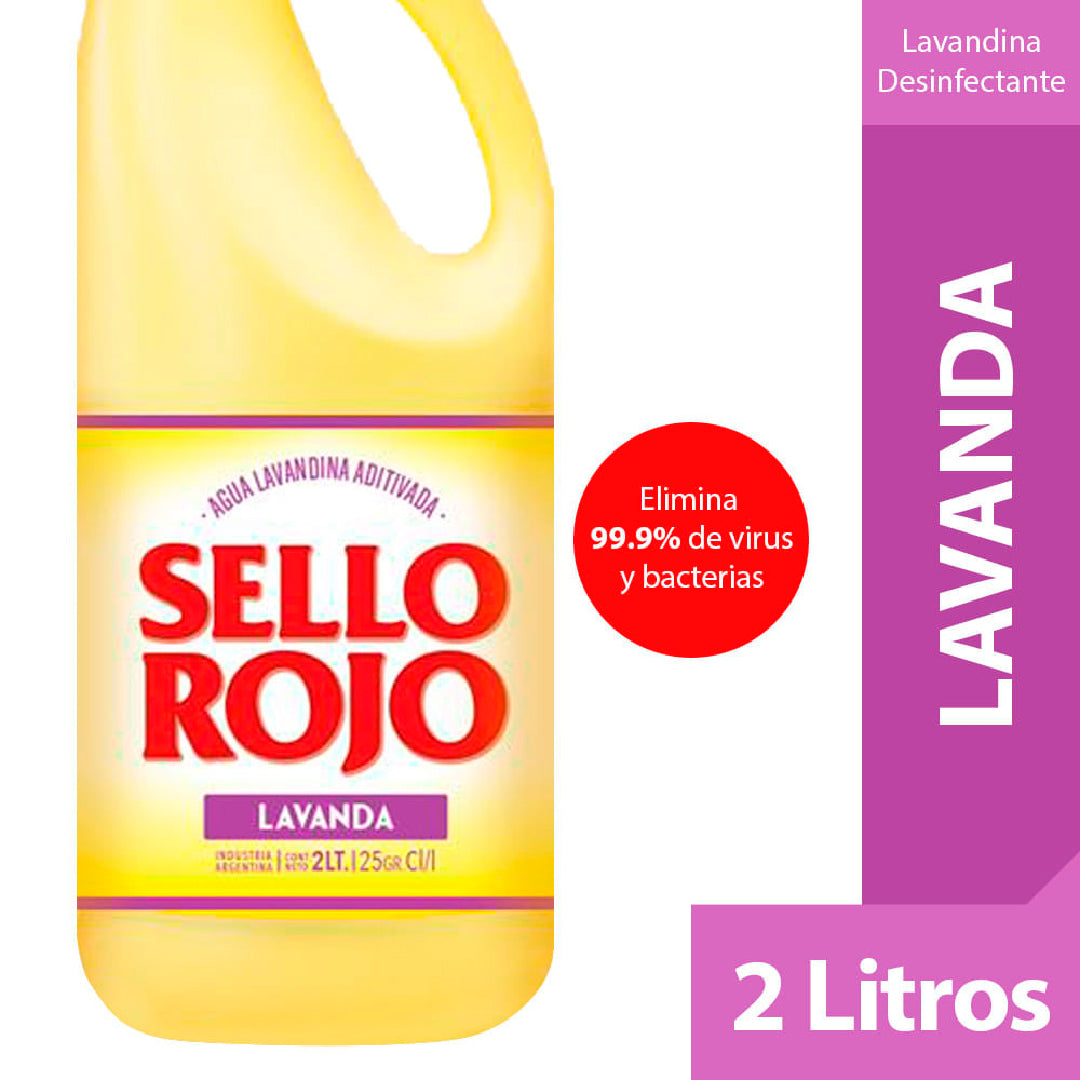LAVANDINA SELLO ROJO LAVANDA 2LTS.