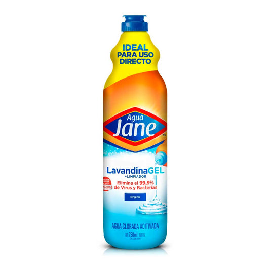 LAVANDINA AGUA JANE GEL ORIGINAL 750ML.