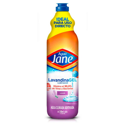 LAVANDINA AGUA JANE GEL LAVANDA 750ML.