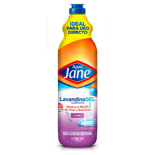 LAVANDINA AGUA JANE GEL LAVANDA 750ML.