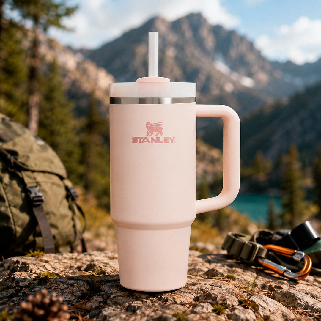 VASO STANLEY QUENCHER 30 OZ ROSE QUARTZ