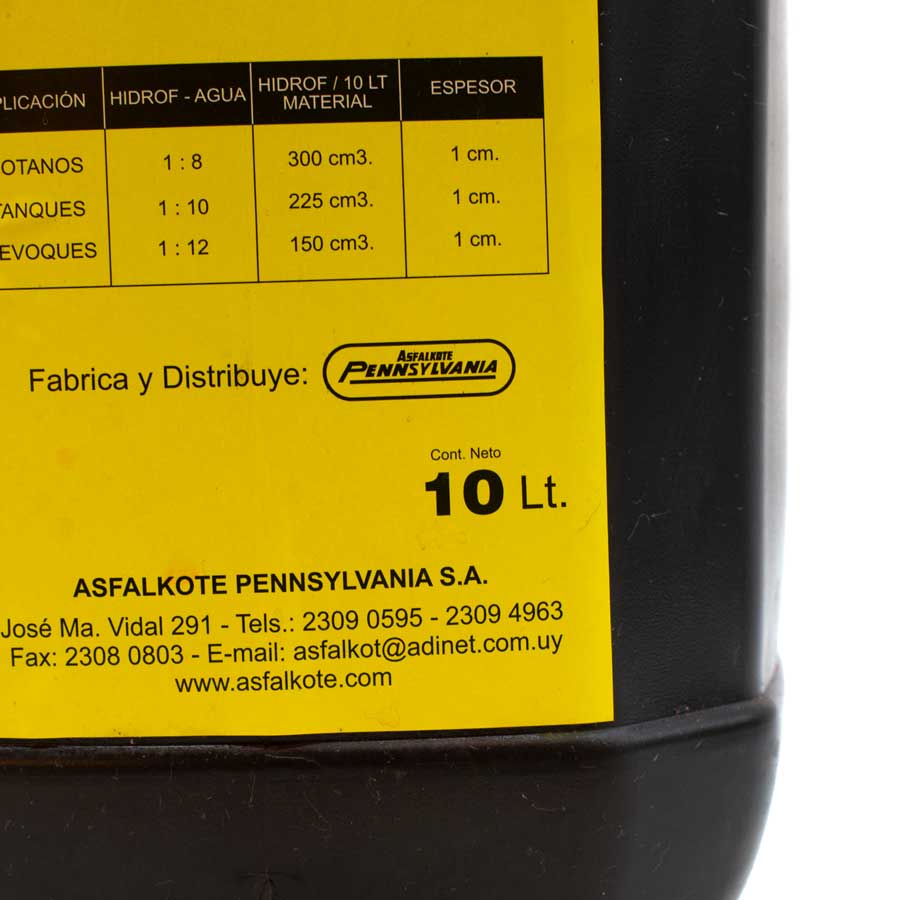 HIDROFUGO LIQUIDO 10 LITROS PENNSYLVANIA