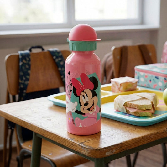 BOTELLA PLASTICO 370 ML SCHOOL MINNIE 74410