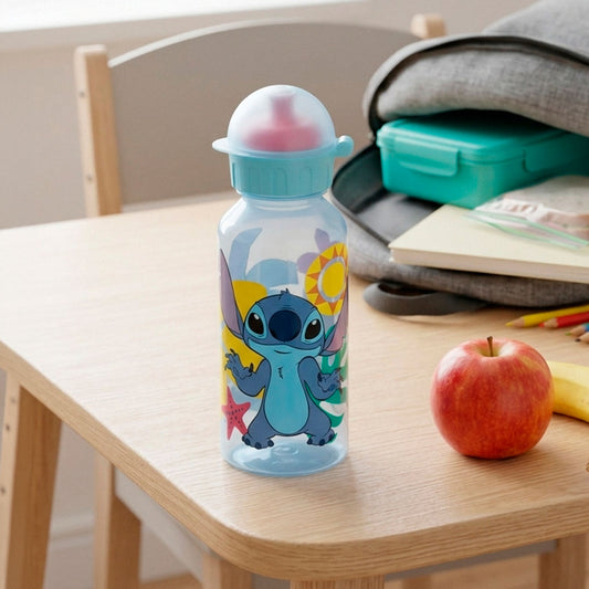 BOTELLA PLASTICO 370 ML SCHOOL STITCH 75010