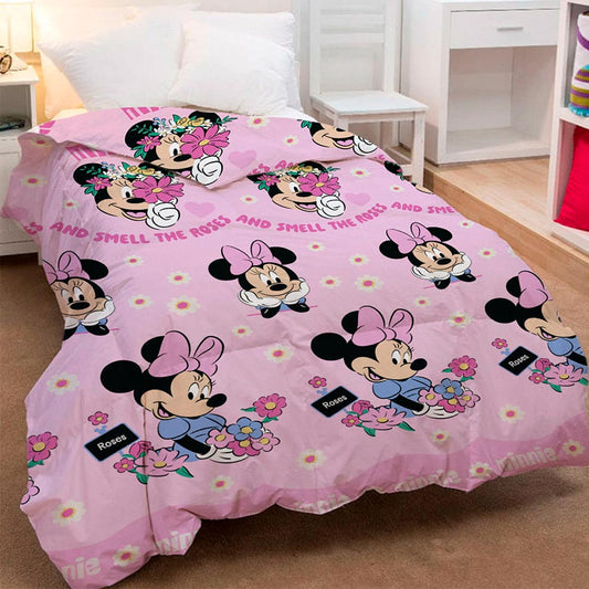 COLCHA 140X220 ULTRA MINNIE 4135 ROSA