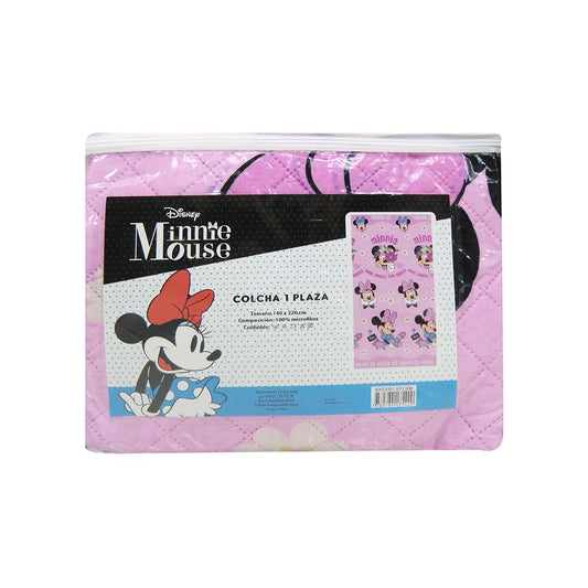 COLCHA 140X220 ULTRA MINNIE 4135 ROSA