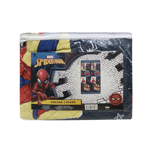 COLCHA 140X220 ULTRA SPIDER 4136 AZUL