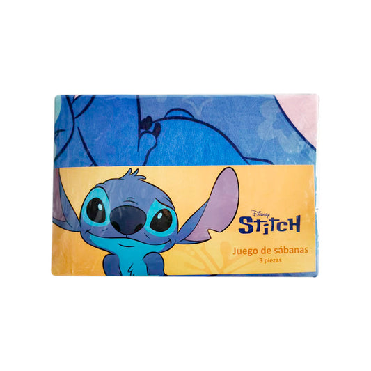 JUEGO SABANAS MIC 1PLAZA STITCH 4140 AZUL