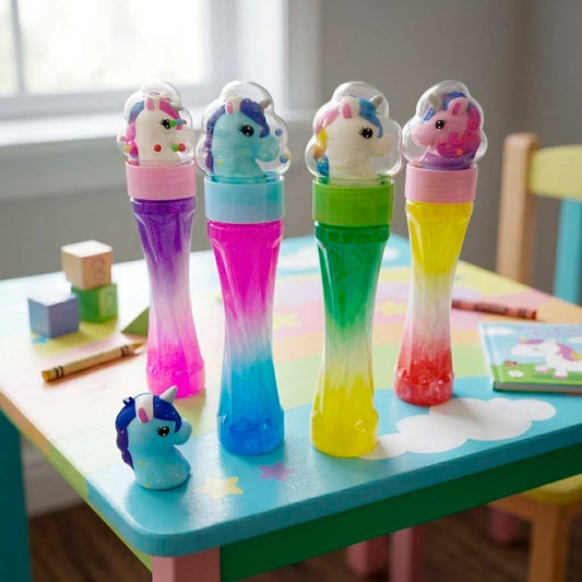 SLIME EN TUBO CON UNICORNIO SURTIDOS 5X26CM