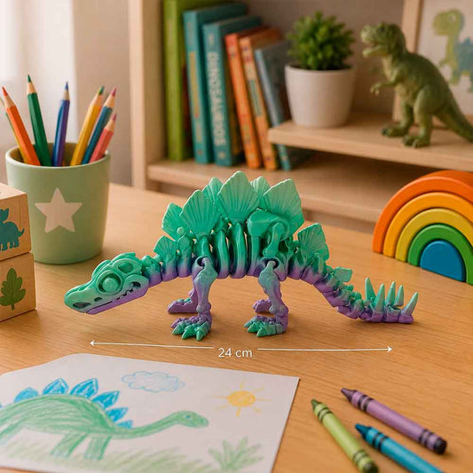 DINOSAURIO IMPRESO 3D EN CAJA 24X11CM HS0535