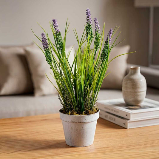 PLANTA ARTIFICIAL HIERBA LIMON C/MACETA LH-5794