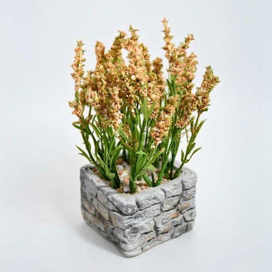 PLANTA ARTIFICIAL C/MACETA SIMIL PIEDRA H-5795