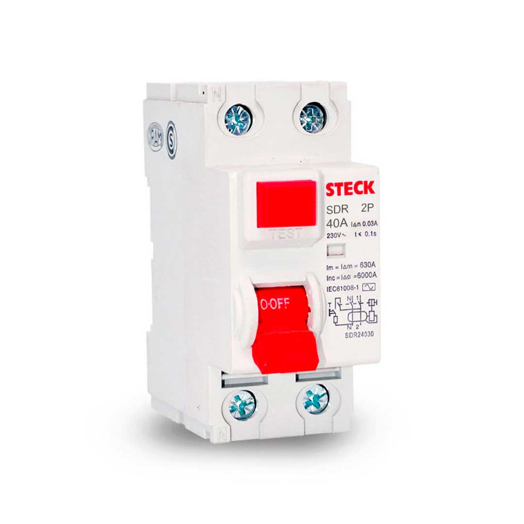 LLAVE DIFERENCIAL STECK 2P 40A 30MA SDR24030