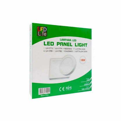 PLAFON 18W REDONDO LUZ FRIA LED LIFE LH-1781