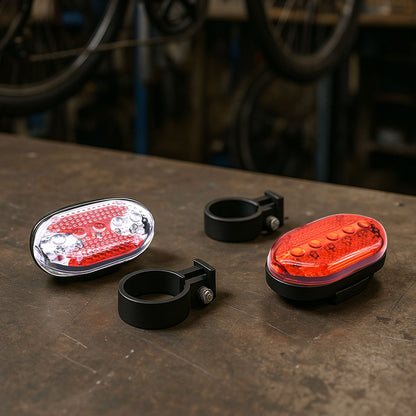 DESTELLANTE LED PARA BICI 2 UNI ROJO/BLANCO LH1425