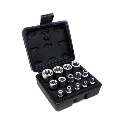 DADOS 14PZ T/ESTRELLA 1/4-3/8-1/2 HOTECHE 203301
