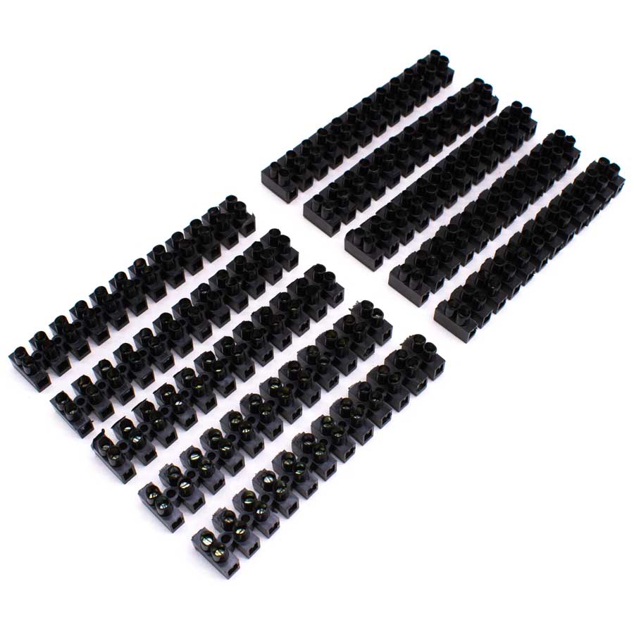 REGLETA DE CONEXION 10MM NEGRA LH-2110