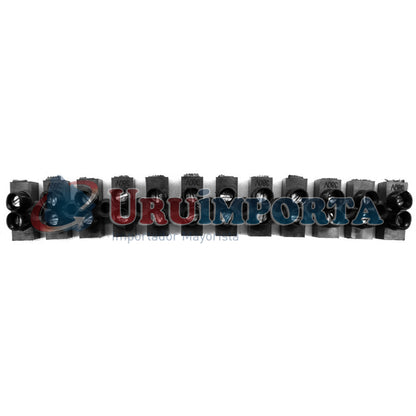 REGLETA DE CONEXION 10MM NEGRA LH-2110