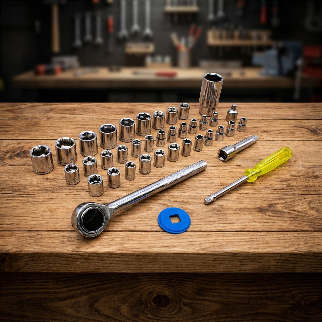 JUEGO DE DADO 1/4” -3/8″ 40PZ 4-17MM AIWA LH-130