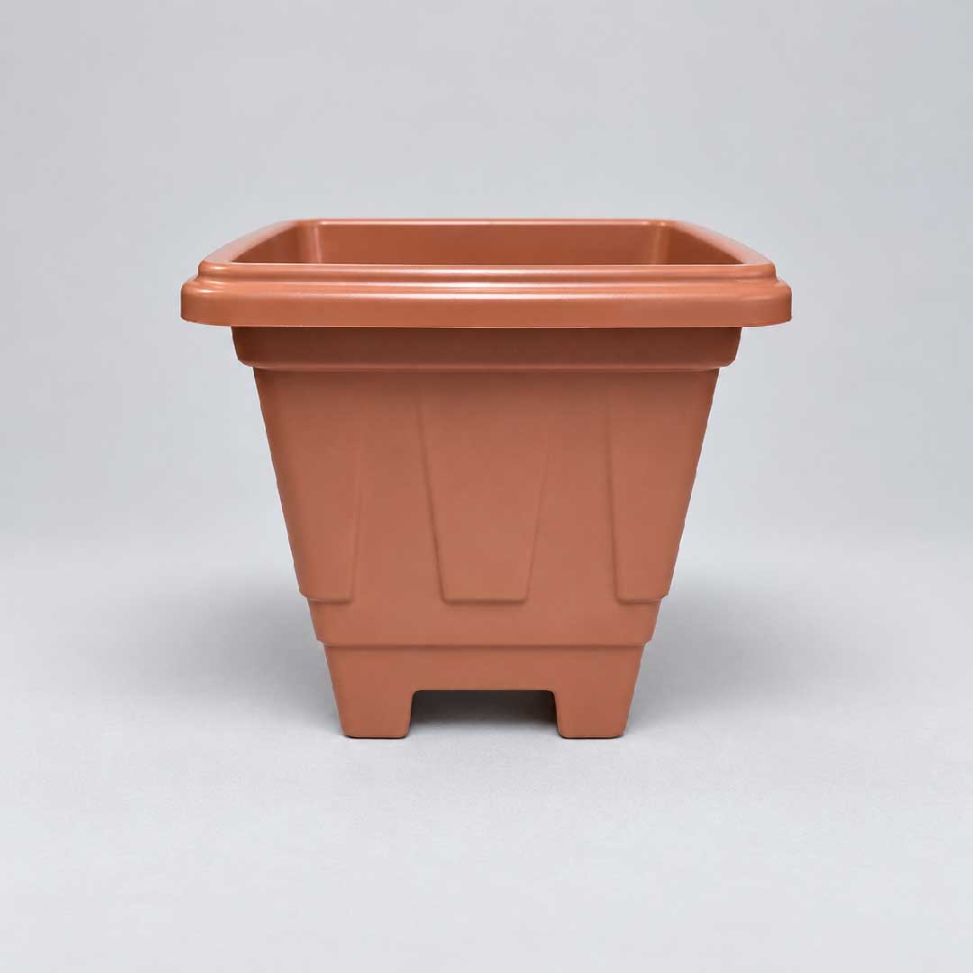 MACETA CUADRADA TERRACOTA 16LT 32*34CM