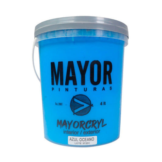 LATEX ACRILICO INTERIOR MAYORCRYL AZUL OCEANO 3.6L