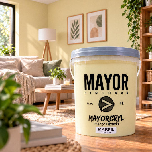 LATEX ACRILICO INTERIOR MAYORCRYL MARFIL 3.6L