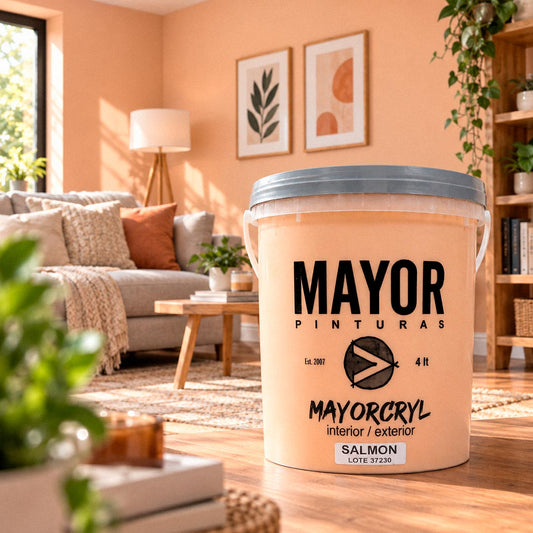 LATEX ACRILICO INTERIOR MAYORCRYL SALMON 3.6L