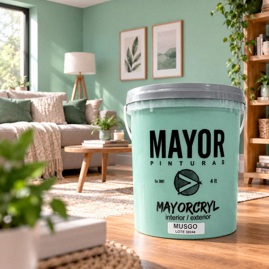 LATEX ACRILICO INTERIOR MAYORCRYL VERDE MUSGO 3.6L