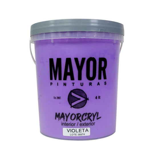 LATEX ACRILICO INTERIOR MAYORCRYL VIOLETA 3.6L
