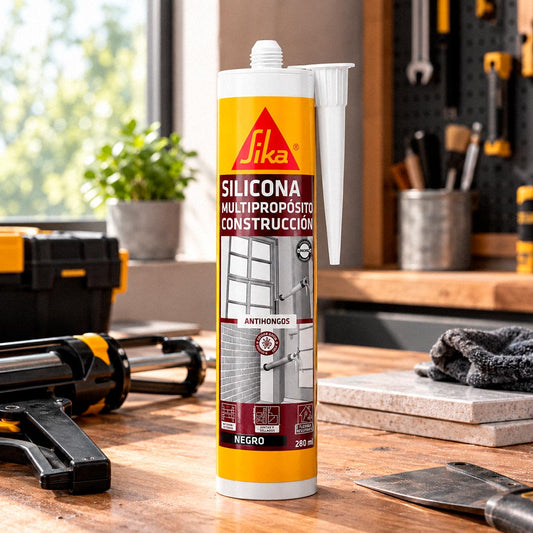 SILICONA SIKASEAL 132 MULTIPROPOSITO NEGRO 280CC N