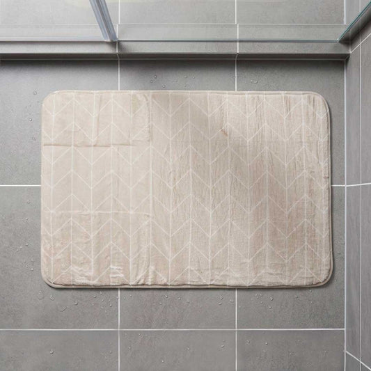 ALFOMBRA DE BAÑO C/MEMORIA 40X60C 1195 GEO BEIGE