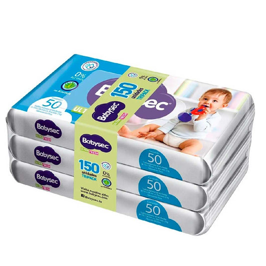 TOALLITAS HUMEDAS BABYSEC ULTRA X 150U
