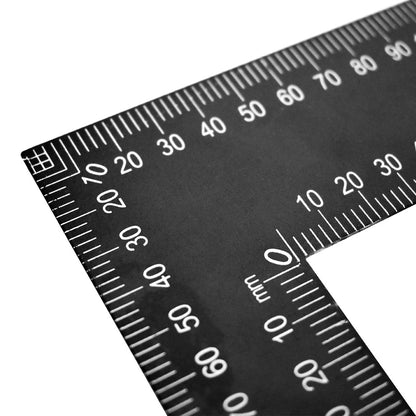 ESCUADRA REGLA 60X40CM METALICA NEGRA LH-645