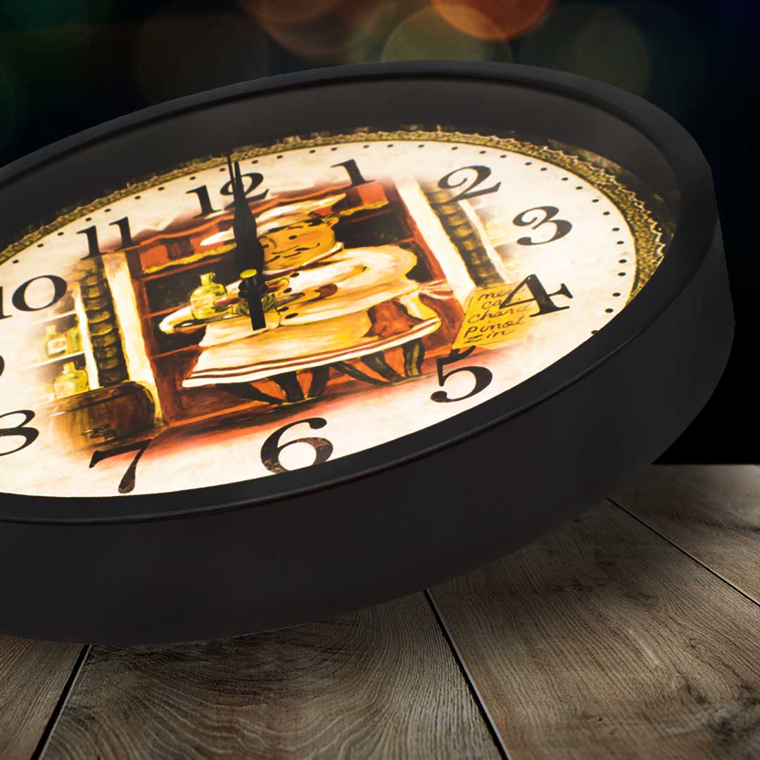 RELOJ DE PARED 30CM DECORATIVO COCINA LH-3936