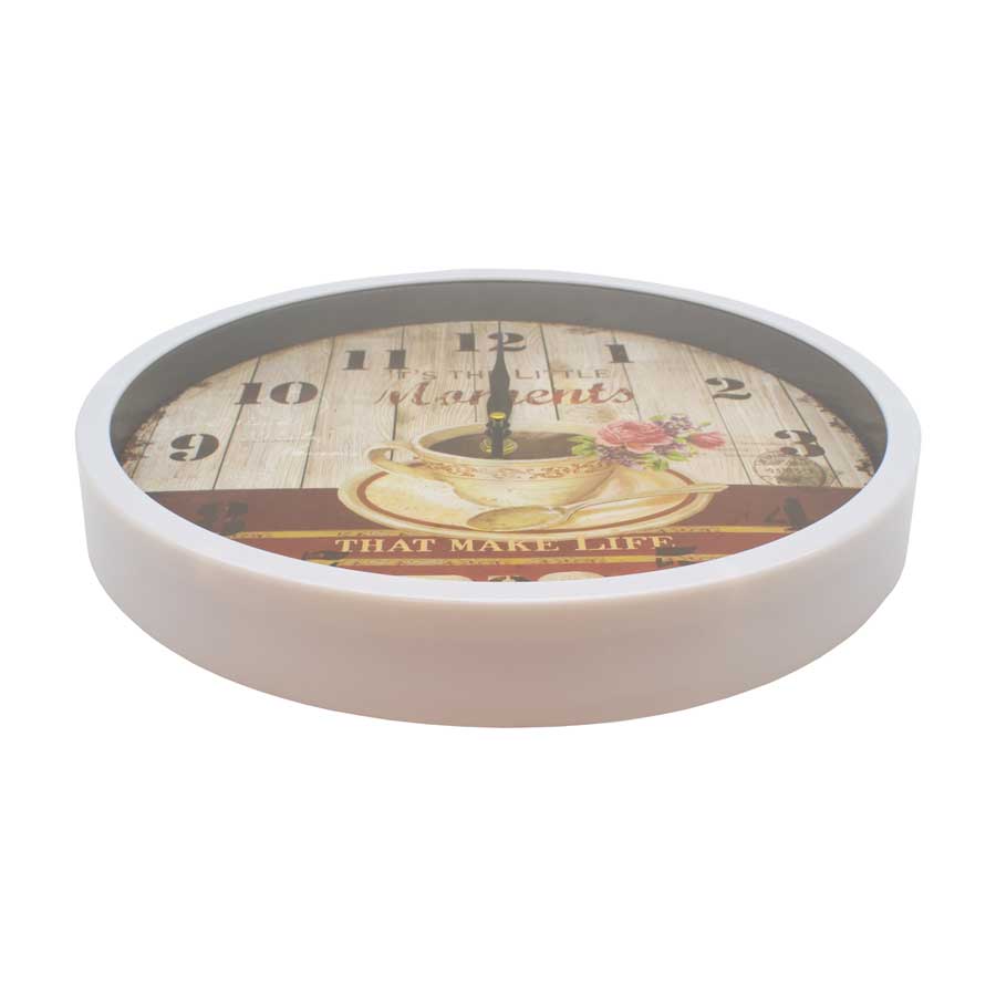 RELOJ DE PARED 30CM DECORATIVO COCINA LH-3936