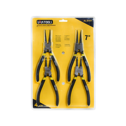 PINZA SACA SEGUROS 7″ 4PZ UYUSTOOLS ALS401