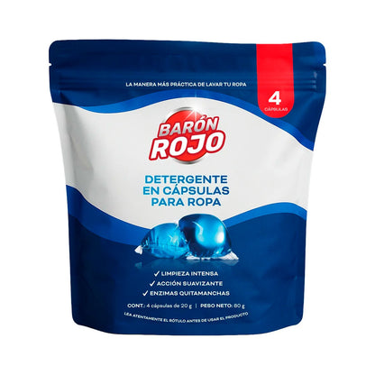 CAPSULAS PARA LAVARROPAS BARONROJO 4UN. 6042